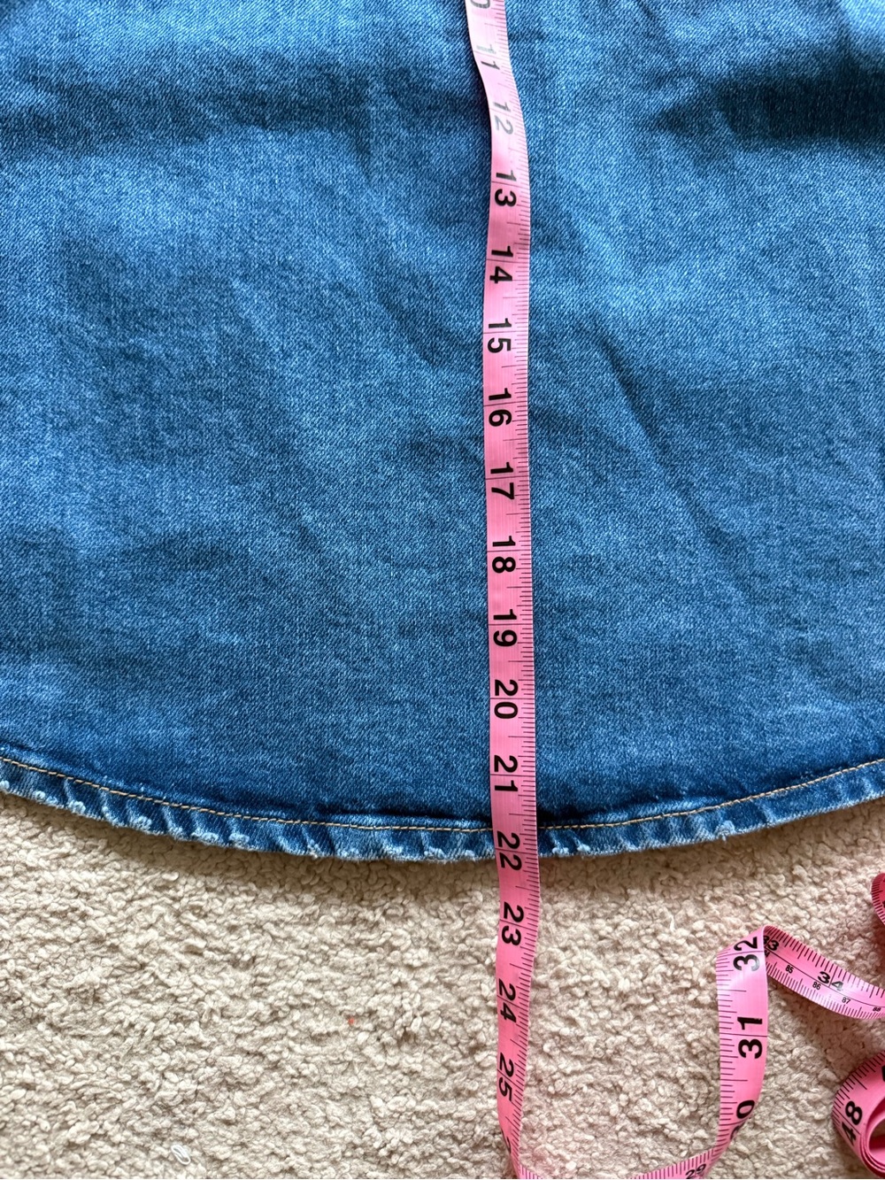 H&M Light Blue Denim Shirt with Button Detail - Picture 8 of 8